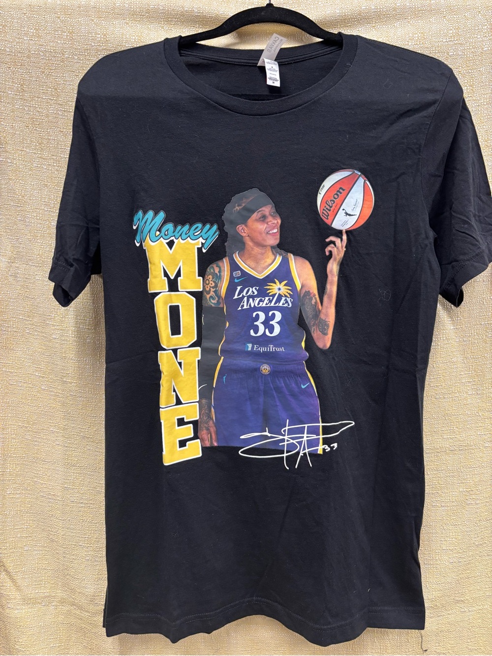 Los Angeles 'Money' Short Sleeve Graphic Tee - Black